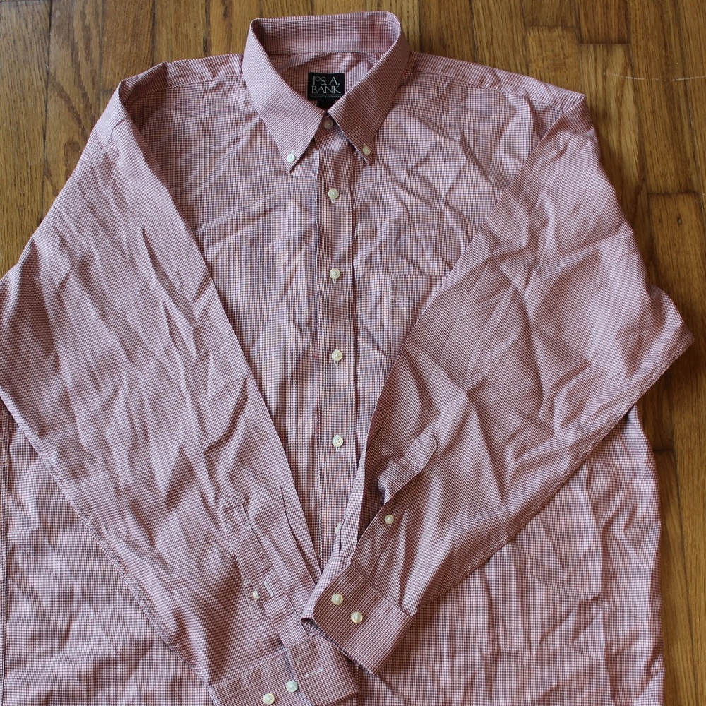 JoS A Bank travellers Collection LS mens shirt XL